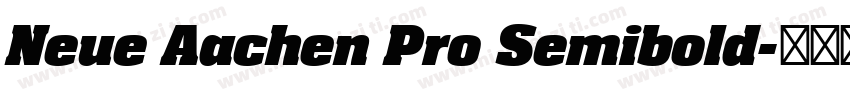 Neue Aachen Pro Semibold字体转换